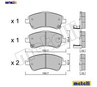 metelligroup 22-0795-0 - Made in Italy - Brake Pads