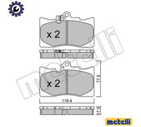BRAKE PAD SET DISC BRAKE 22-0799-0 FOR LEXUS 2AR-FSE 2.5L 4cyl GS 2GR-FXE 3.5L