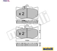 BRAKE PAD SET DISC BRAKE 22-0799-0 FOR LEXUS 2AR-FSE 2.5L 4cyl GS 2GR-FXE 3.5L