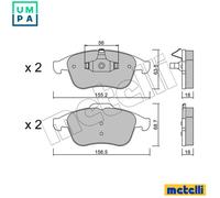 BRAKE PAD SET DISC BRAKE 22-0803-1 FOR RENAULT LAGUNA/III/Grandtour/Sport 2.0L