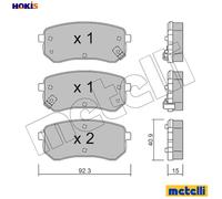 metelligroup 22-0815-0 - Made in Italy - Brake Pads