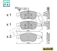 METELLI 22-0817-3 Brake pad set