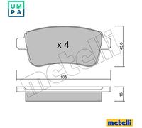 Brake pads 22-0818-0 METELLI for RENAULT NISSAN