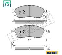 BRAKE PAD SET DISC BRAKE 22-0819-0 FOR INFINITI NISSAN DUALIS ARMADA/III/SUV