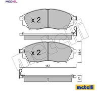 BRAKE PAD SET DISC BRAKE 22-0819-0 FOR INFINITI NISSAN DUALIS ARMADA/III/SUV