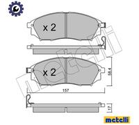 BRAKE PAD SET DISC BRAKE 22-0819-0 FOR INFINITI NISSAN DUALIS ARMADA/III/SUV
