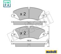 Brake pads 22-0836-0 METELLI for LAND ROVER RANGE ROVER Mk III