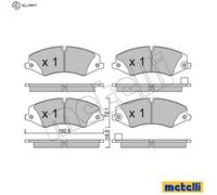 BRAKE PAD SET DISC BRAKE 22-0836-6 FOR LAND ROVER RANGE/IV/SUV/SPORT 2.0L 4cyl