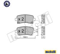 BRAKE PAD SET DISC BRAKE 22-0844-0 FOR VAUXHALL INSIGNIA/Mk SAAB CHEVROLET