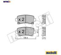 metelligroup 22-0844-0 - Made in Italy - Brake Pads