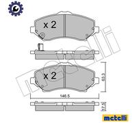 BRAKE PAD SET DISC BRAKE 22-0862-0 FOR DODGE JEEP WRANGLER/III/JK CHEROKEE 2.8L