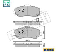 BRAKE PAD SET DISC BRAKE 22-0862-1 FOR VW DODGE FIAT CHRYSLER GRAND TOWN/& 4.0L