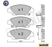 BRAKE PAD SET DISC BRAKE 22-0865-0 FOR HONDA FIT/III/MONOCAB/IV CR-Z JAZZ 1.3L