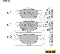 metelligroup 22-0866-0 - Brake Pads