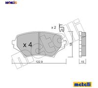 metelligroup 22-0870-0 - Brake Pads