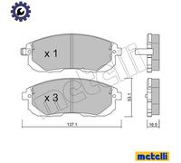 BRAKE PAD SET DISC BRAKE 22-0876-0 FOR SUZUKI NEO/BALENO SX4/CLASSIC/MONOCAB