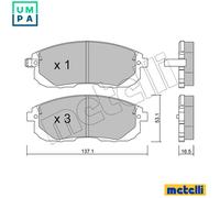 BRAKE PAD SET DISC BRAKE 22-0876-0 FOR SUZUKI NEO/BALENO SX4/CLASSIC/MONOCAB