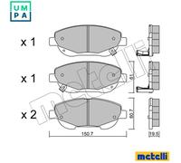 BRAKE PAD SET DISC BRAKE 22-0879-0 FOR TOYOTA 2AD-FHV/FTV 2.2L 1AD-FTV 2.0L