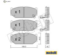BRAKE PAD SET DISC BRAKE 22-0897-0 FOR SUZUKI M13A 1.3L M16A 1.6L M15A 1.5L
