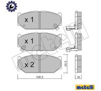 BRAKE PAD SET DISC BRAKE 22-0897-0 FOR SUZUKI M13A 1.3L M16A 1.6L M15A 1.5L
