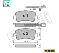 METELLI 22-0899-0 Brake pad set