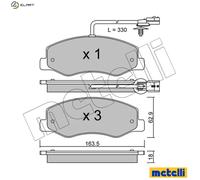 BRAKE PAD SET DISC BRAKE 22-0900-0 FOR RENAULT MASTER/III/Platform/Chassis/Van