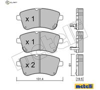 BRAKE PAD SET DISC BRAKE 22-0913-0 FOR KIA G4FA/D4FC 1.4L G4FC 1.6L D4FB 1.6L