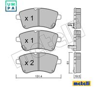 BRAKE PAD SET DISC BRAKE 22-0913-0 FOR KIA G4FA/D4FC 1.4L G4FC 1.6L D4FB 1.6L