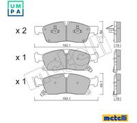BRAKE PAD SET DISC BRAKE 22-0927-0 FOR JEEP GRAND/CHEROKEE/IV/SUV EXF 3.0L 6cyl