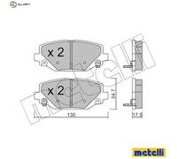 BRAKE PAD SET DISC BRAKE 22-0947-0 FOR VW FIAT LANCIA CHRYSLER TOWN/COUNTRY 4.0L
