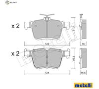 METELLI 22-0951-2 Brake pad set
