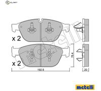 Brake pads 22-0954-0 METELLI for AUDI A8 D4 Q5