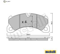 New Brake Pad Set, disc brake for PORSCHE:MACAN,CAYENNE 7P5698151 95B698151E