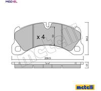 New Brake Pad Set, disc brake for PORSCHE:MACAN,CAYENNE 7P5698151 95B698151E