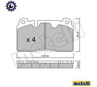 BRAKE PAD SET DISC BRAKE 22-0979-0 FOR AUDI Q5/SUV A6/Allroad/S6 A7/Sportback