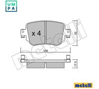 BRAKE PAD SET DISC BRAKE 22-0980-0 FOR AUDI CHPB/CZDA/CZEA 1.4L 4cyl Q3