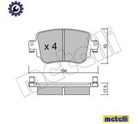 BRAKE PAD SET DISC BRAKE 22-0980-0 FOR AUDI CHPB/CZDA/CZEA 1.4L 4cyl Q3