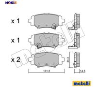 BRAKE PAD SET DISC BRAKE 22-0993-0 FOR MAZDA P5Z3/P5Y4/P5Y5/P5Y1/P5-VPS 1.5L