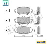 BRAKE PAD SET DISC BRAKE 22-0993-0 FOR MAZDA P5Z3/P5Y4/P5Y5/P5Y1/P5-VPS 1.5L