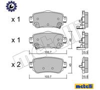 BRAKE PAD SET DISC BRAKE 22-1011-0 FOR RENAULT KADJAR KOLEOS/II/SUV NISSAN