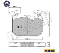 METELLI 22-1015-3 Brake pad set