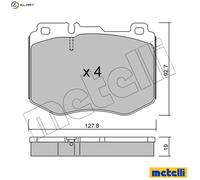 BRAKE PAD SET DISC BRAKE 22-1019-0 FOR MERCEDES-BENZ E-CLASS/All-Terrain GLC