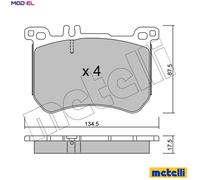 BRAKE PAD SET DISC BRAKE 22-1021-0 FOR MERCEDES-BENZ OM 651.921 2.1L 4cyl 3.0L