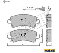 FITS CITROËN RELAY II VAN ë-RELAY BRAKE PAD SET, DISC BRAKE 2210330 METELLI