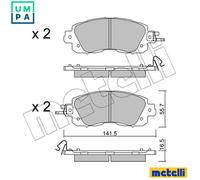 METELLI 22-1080-0 Brake pad set