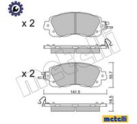 METELLI 22-1080-0 Brake pad set