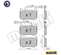 BRAKE PAD SET DISC BRAKE 22-1099-0 FOR ALFA ROMEO 552 73 835 2.0L 4cyl GIULIA