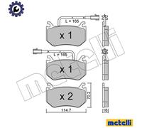 METELLI 22-1102-0 Brake pad set