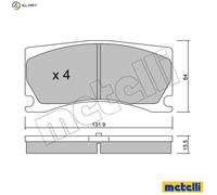 BRAKE PAD SET DISC BRAKE 22-1106-0 FOR PEUGEOT JAGUAR 5GP /5GN /5FG 1.6L 4cyl XK
