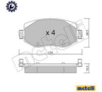 BRAKE PAD SET DISC BRAKE 22-1110-0 FOR RENAULT MEGANE/GRAND/COUPE/IV/Grand/III